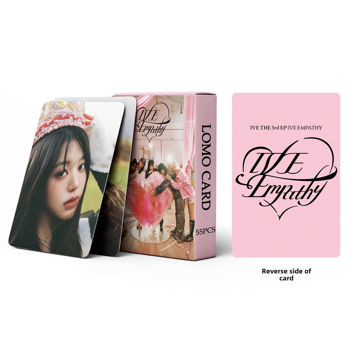 55 PCS IVE small cards IVE EMPATHY cards Zhang Yuanying Wonyoung Lomo Cards, Photocards