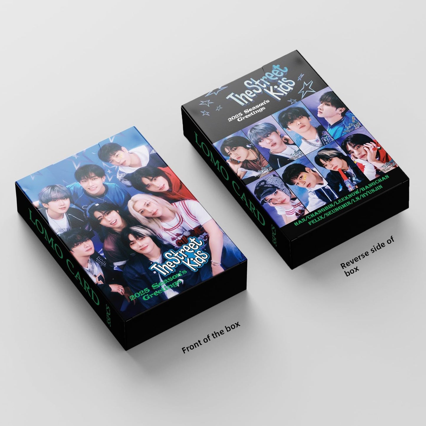 55 PCS stray kids cards THE STREET KIDS small card SEASON'S GREETINGS Lomo Cards, Photocards