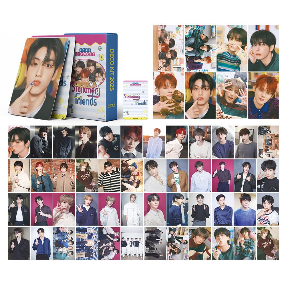 KPOP TXT Photocards  55pcs 2025 DECO KIT STALIONERY FRIENDS Album Merch Lomo Cards