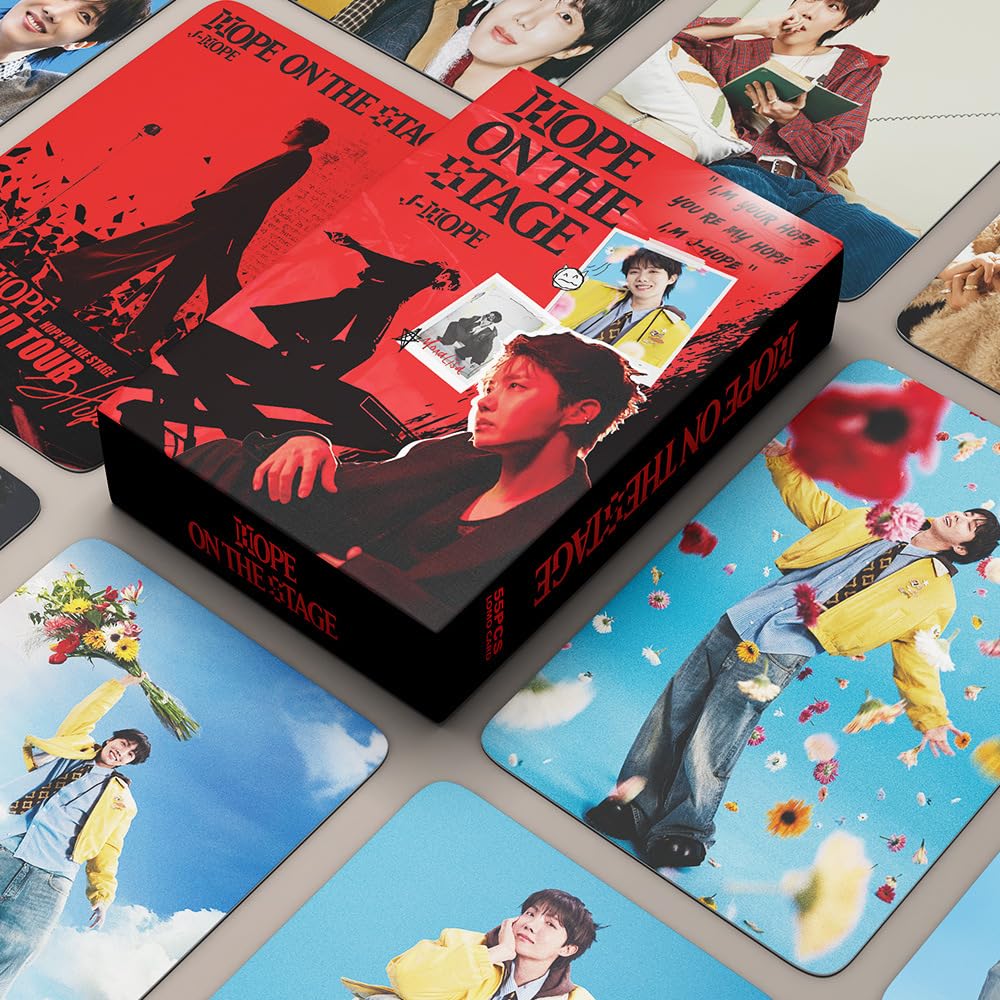 55 Pcs J-HOPE Kpop Photocards Hope On The Stage album Merch, peripheral LOMO Cards