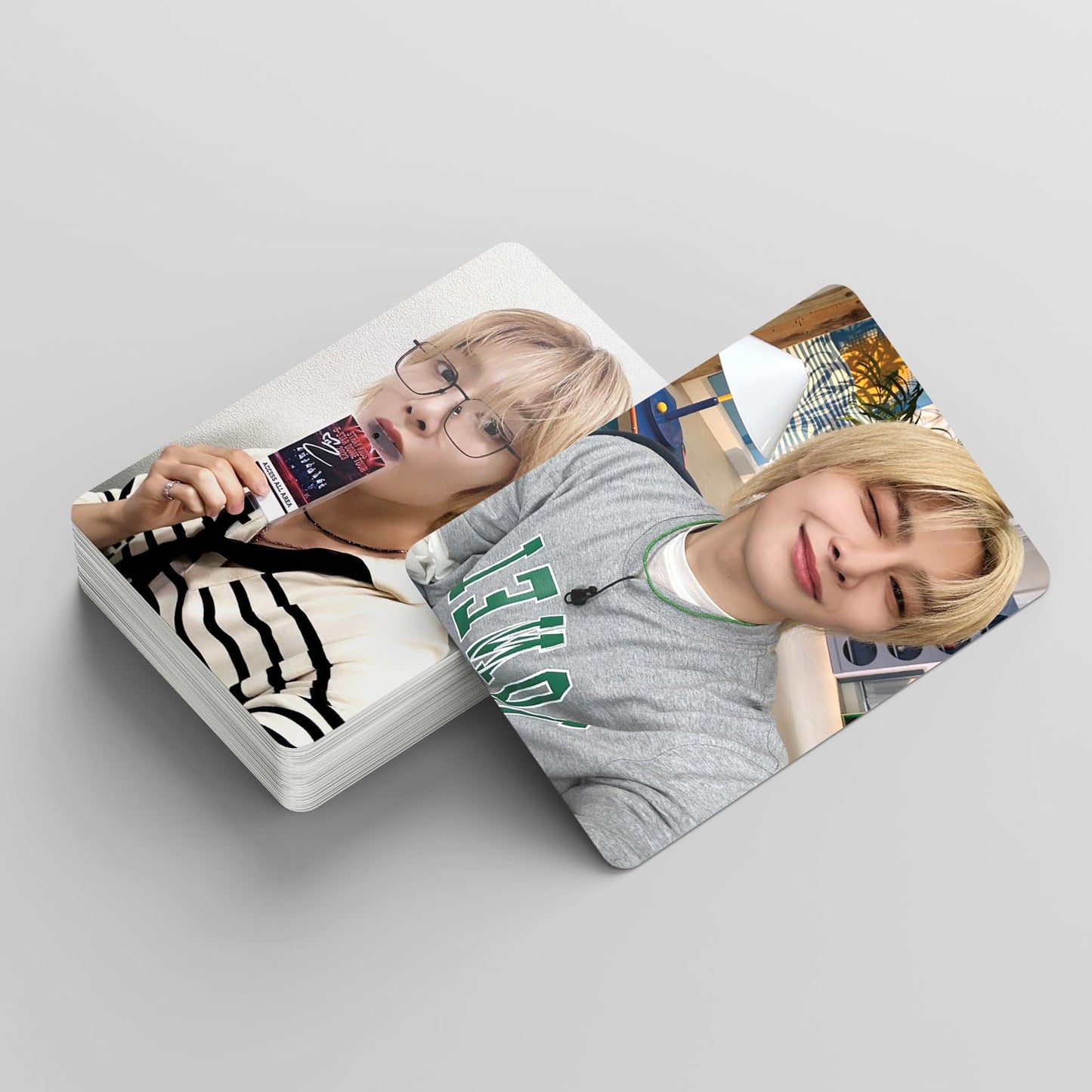 55 PCS Stray Kids Small Card (HOP) Leung Jeong Yin I. N Card Lomo Cards, Photocards