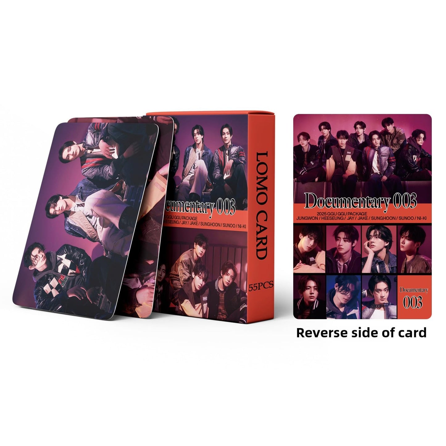 55 PCS of E group 2025 GGU GGU small card in stock JAY NIKI Lomo Cards, Photocards