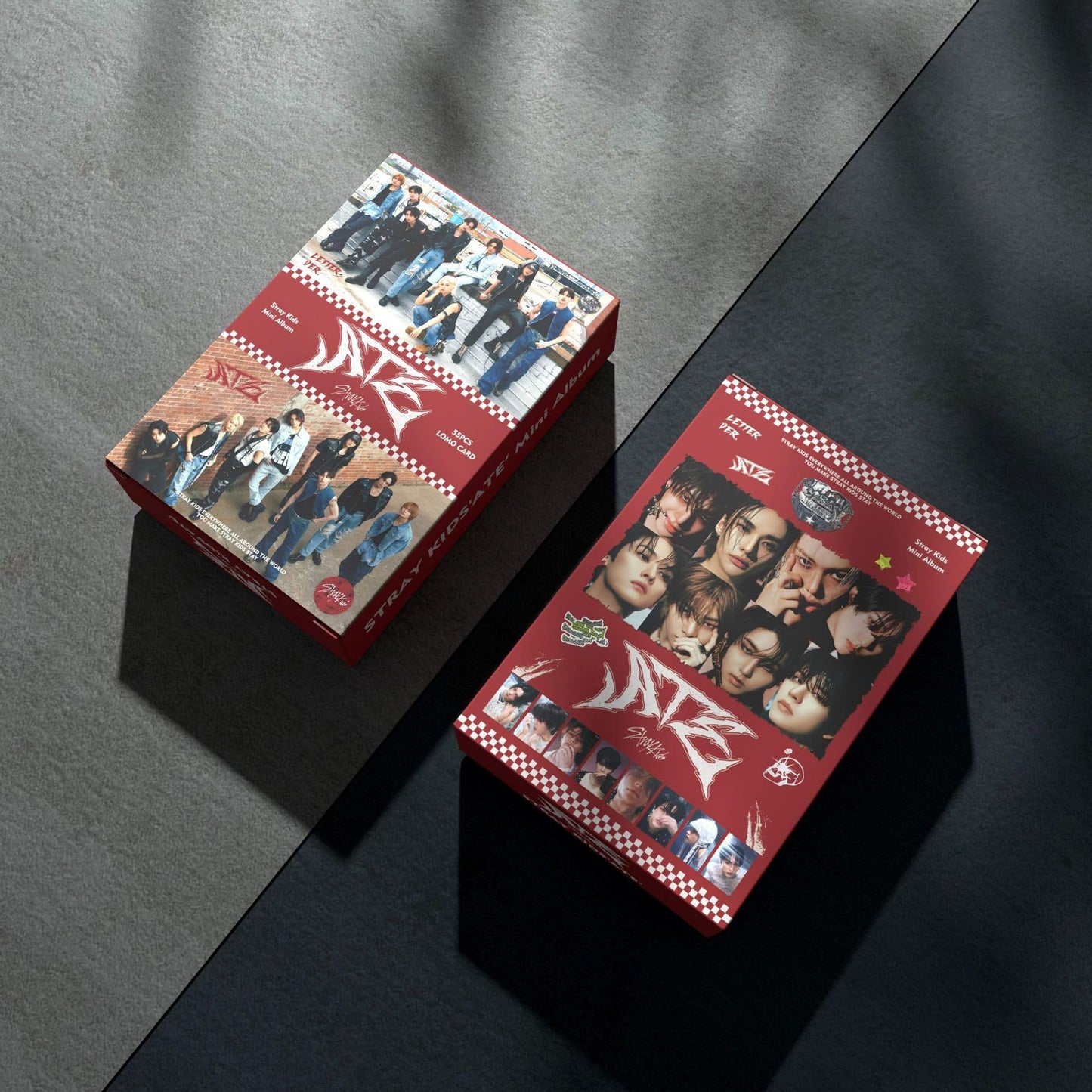 Kpop Stray Kids Photocards，Album  ATE Merch 55  Pcs Lomo Cards