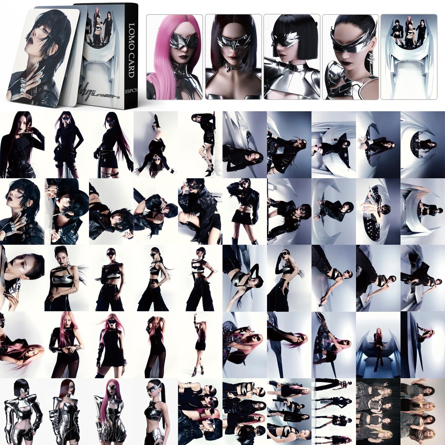 55 PCS AESPA small cards  Whiplash Liu Zhimin NINGNING WINTER KARINA Lomo Cards, Photocards