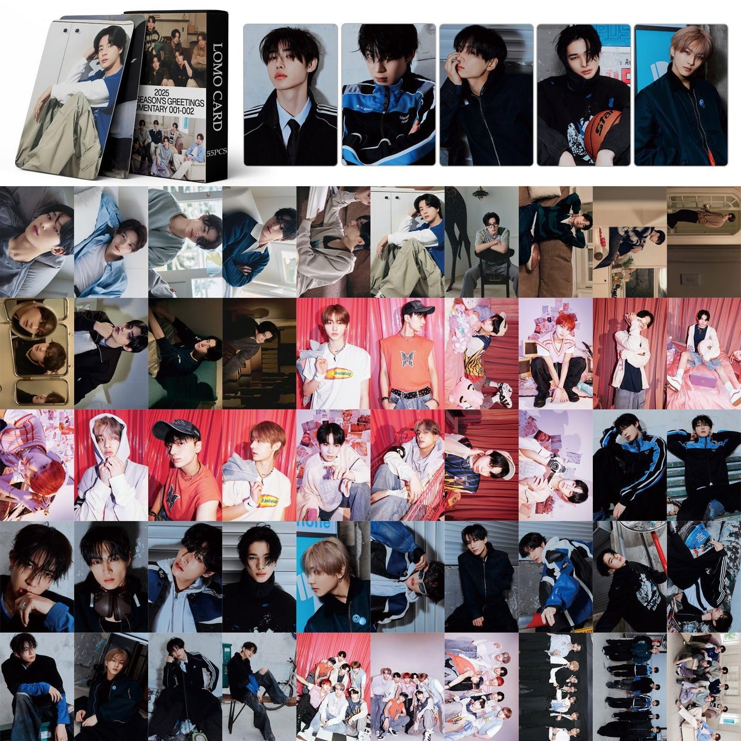 55 PCS E group small cards in stock 2025 SEASON'S GREETINGS cards daydream cards JAY Lomo Cards, Photocards