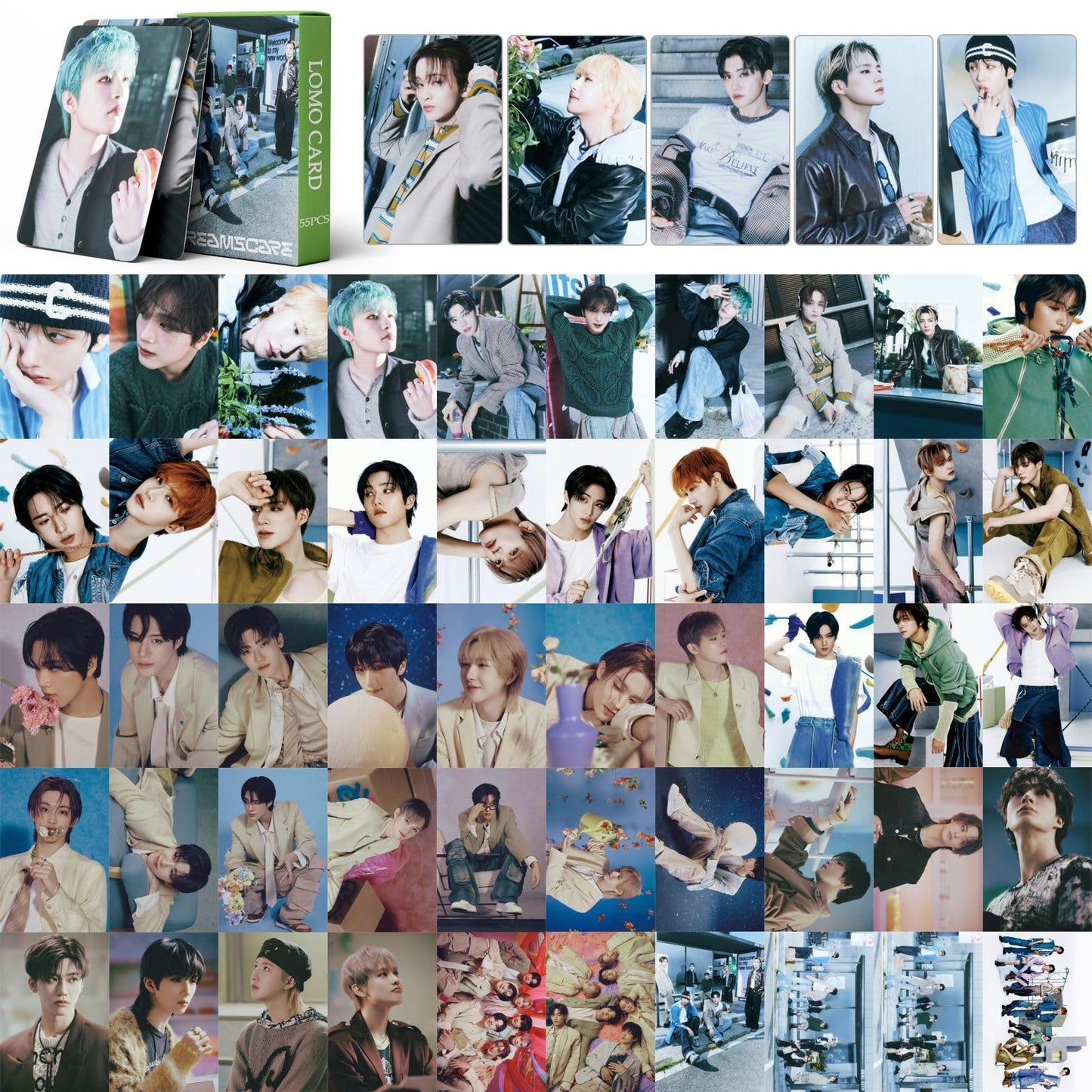 55 PCS NCT DREAM small cards DREAMSCAPE cards  When I'm With You Lomo Cards, Photocards