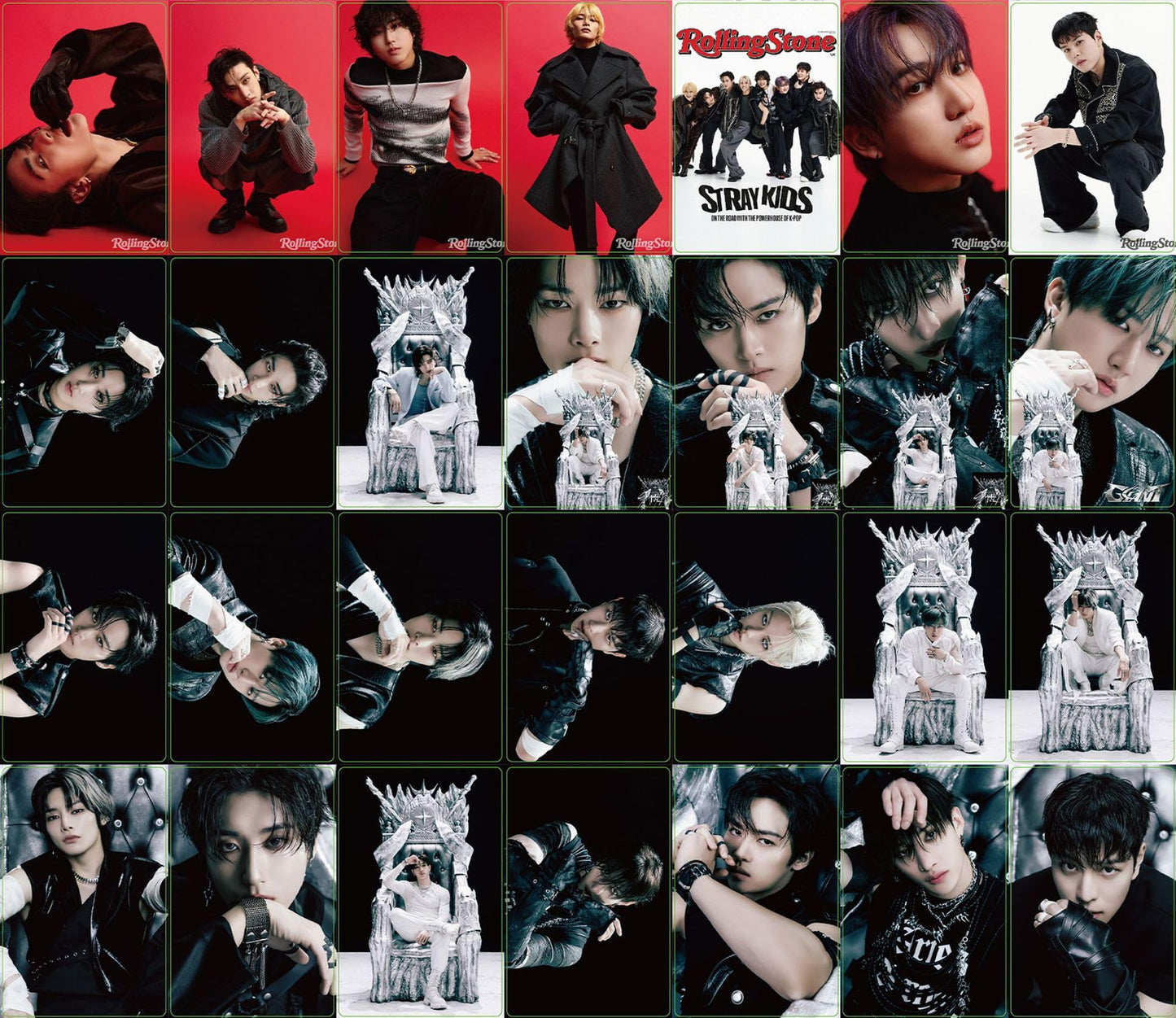 55 PCS Stray Kids  Photocards New Album GIANT Merch Small Cards, Star Peripheral Felix Li Longfu Lomo Cards