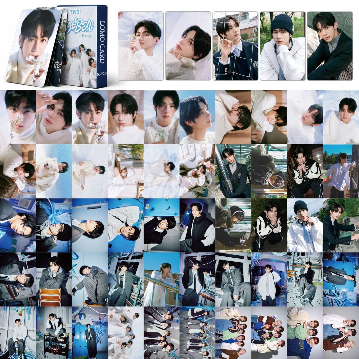55 PCS TWS small cards in stock Last Bell card DOHOON Choi Young Jae Han Zhen Lomo Cards, Photocards