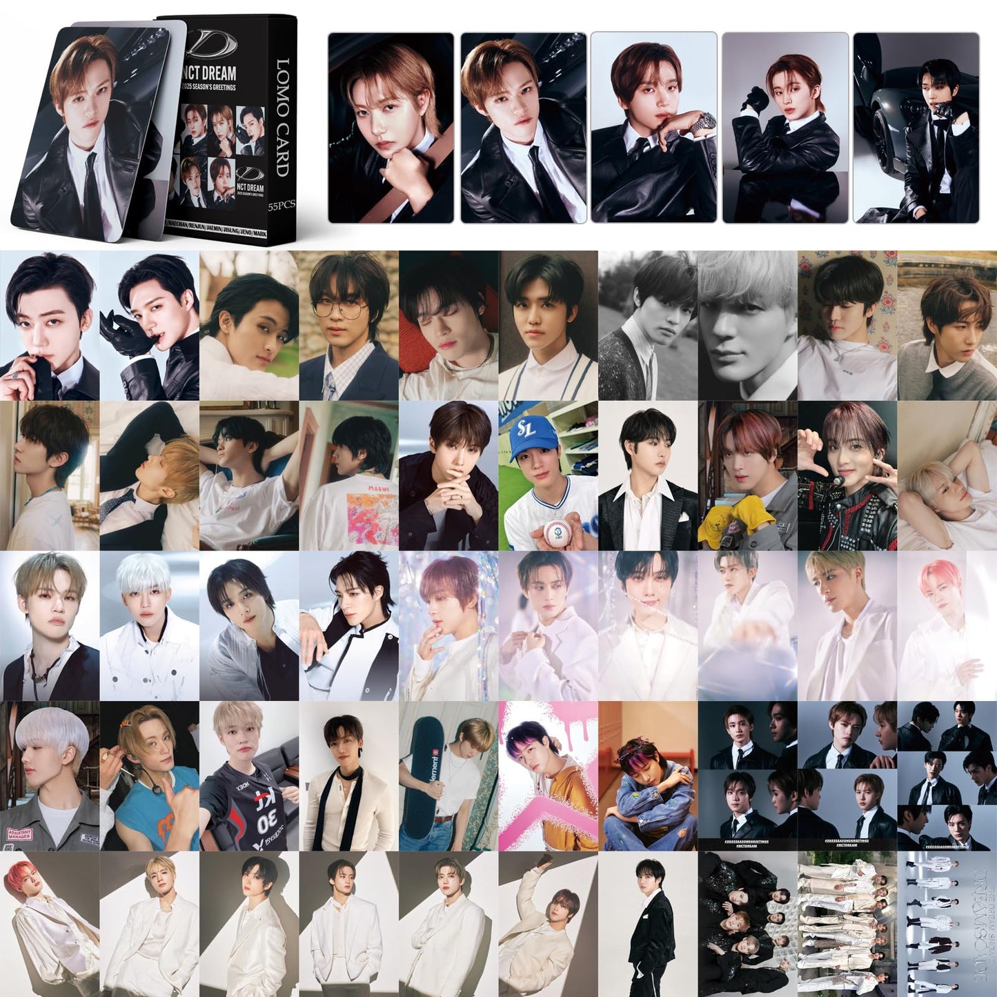 55 PCS NCT DREAM 2025 SEASON'S GREETING Cards in stock NCT DREAM Lomo Cards, Photocards