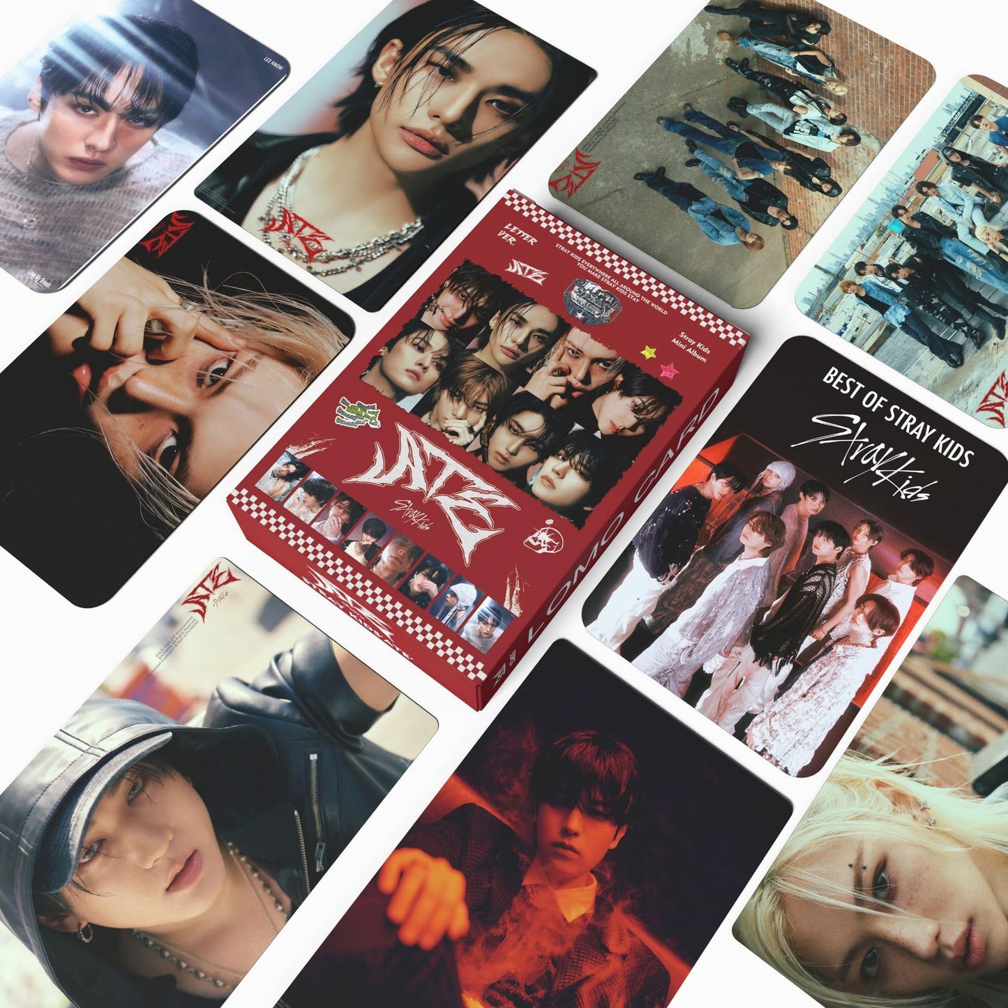 Kpop Stray Kids Photocards，Album  ATE Merch 55  Pcs Lomo Cards