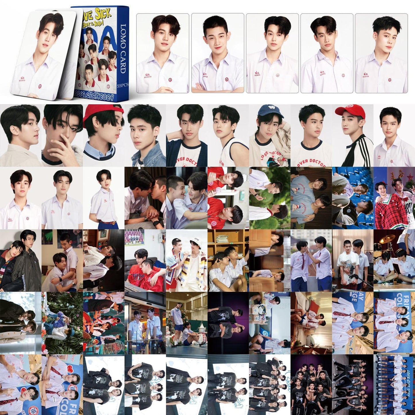 55 PCS LOVESICK 2024 ALMOND PROGRESS 2024 Lomo Cards, Photocards