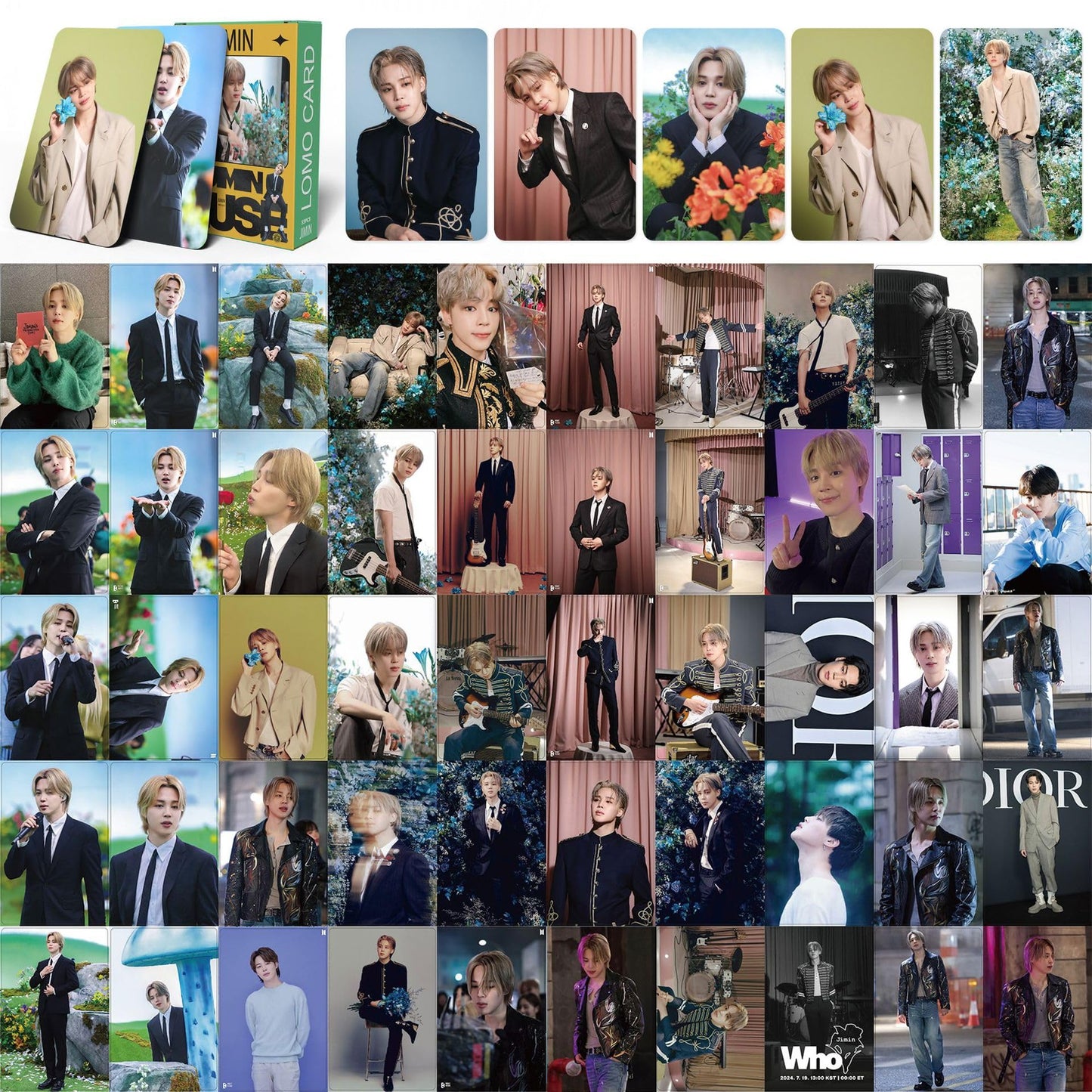 55 PCS Ji Min lomo cards SOLO album MUSE support surrounding Lomo Cards photo cards