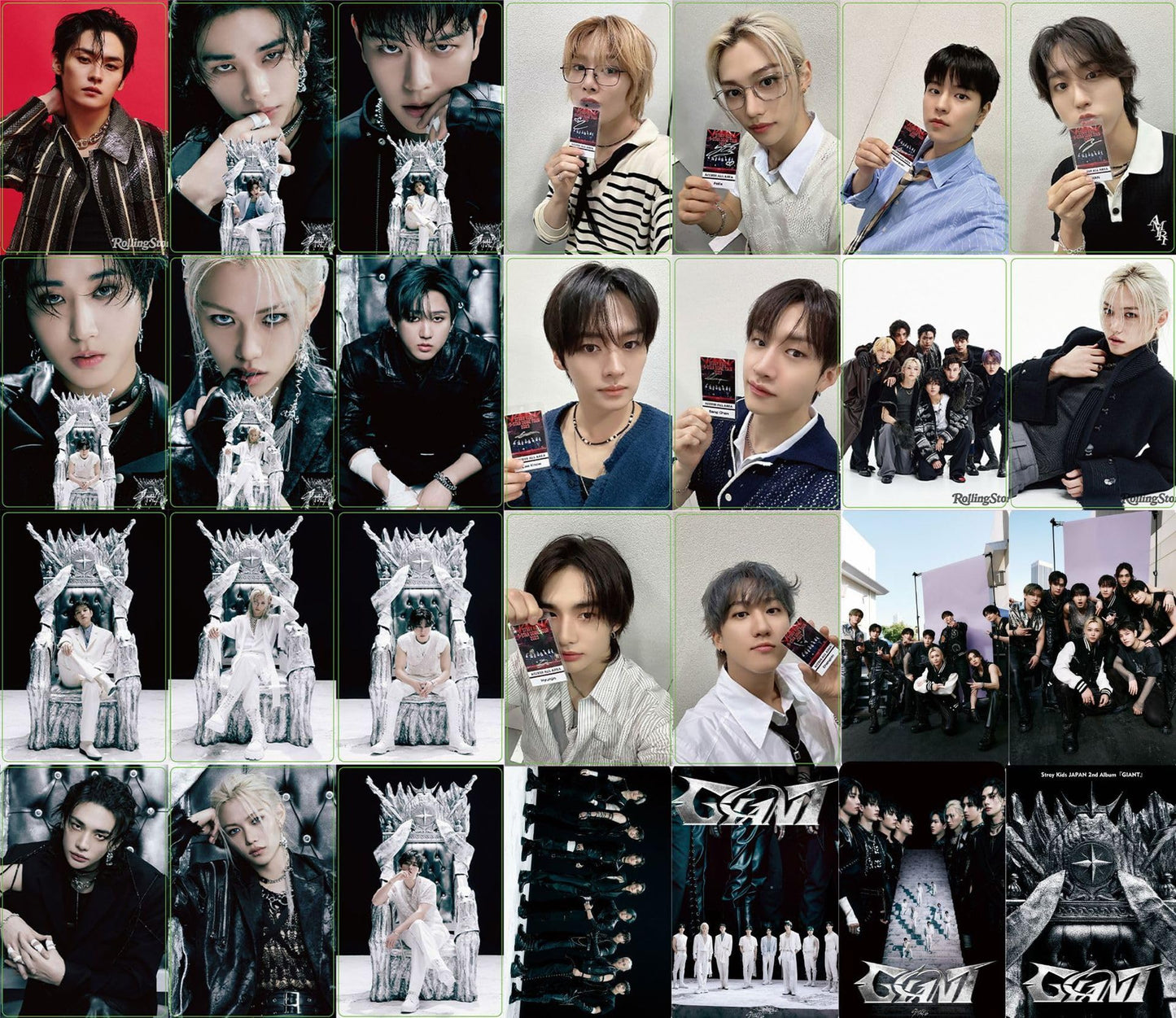 55 PCS Stray Kids  Photocards New Album GIANT Merch Small Cards, Star Peripheral Felix Li Longfu Lomo Cards