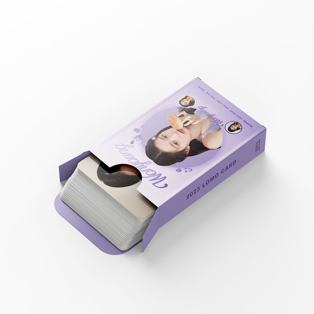 55 Kpop small cards IVE Zhang Yuanying personal  card Jang Won Young support card Lomo Cards, Photocards