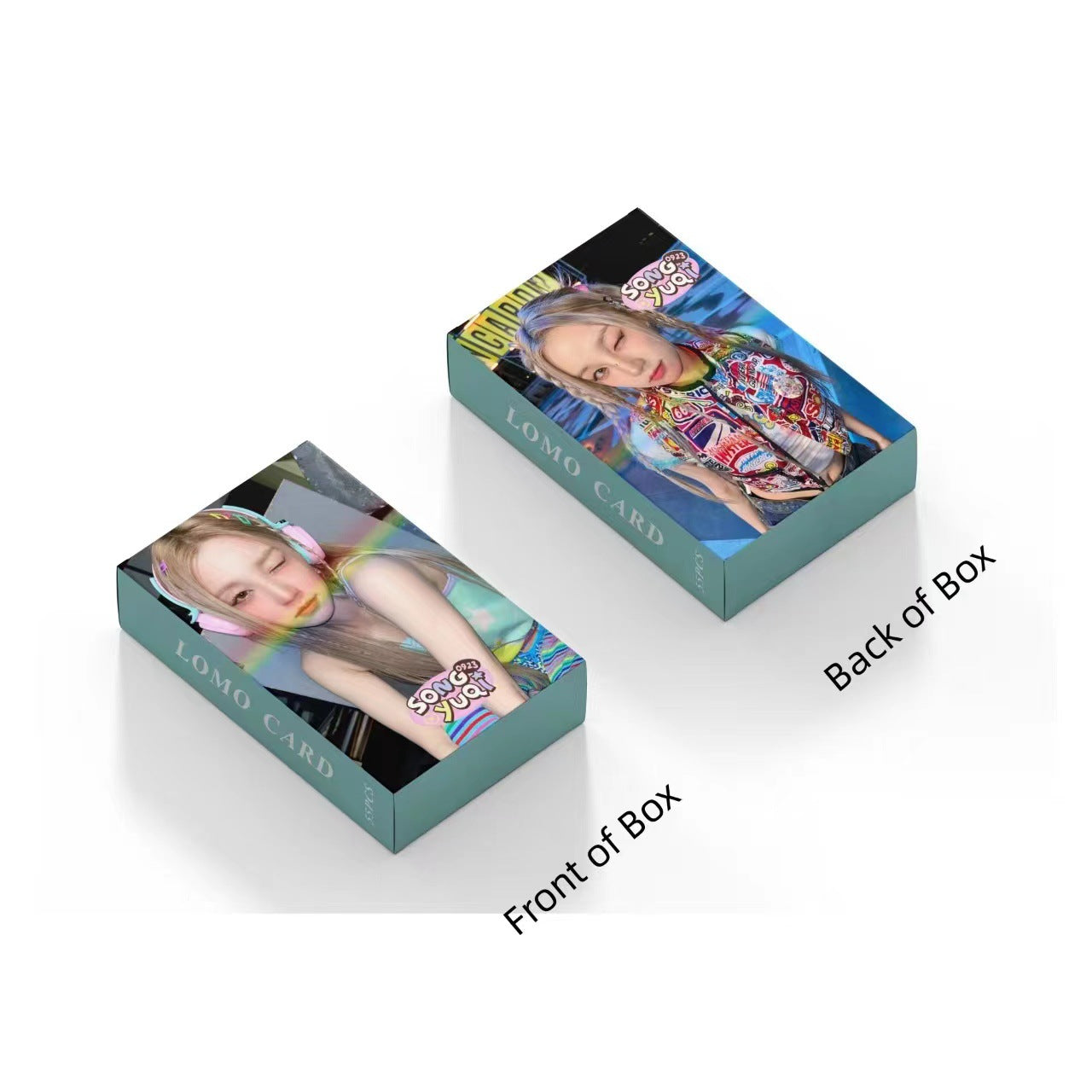 55 PCS (G) I-DLE Small Card Song Yuqi Laser Small Card SongYuqi Peripheral Flash Card, PhotoCards Lomocards