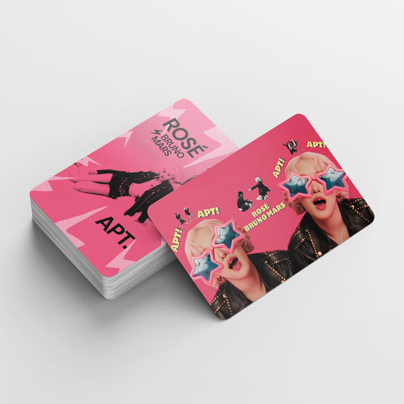 92 PCS blackpink ROSE Park Chaeyoung album APT photocards Merch 32 PCS stickers And 60 PCS double-sided LOMO cards