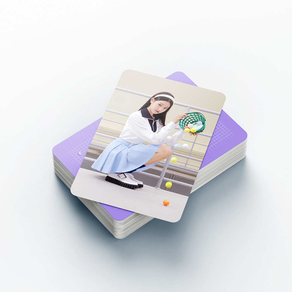55 Kpop small cards IVE Zhang Yuanying personal  card Jang Won Young support card Lomo Cards, Photocards