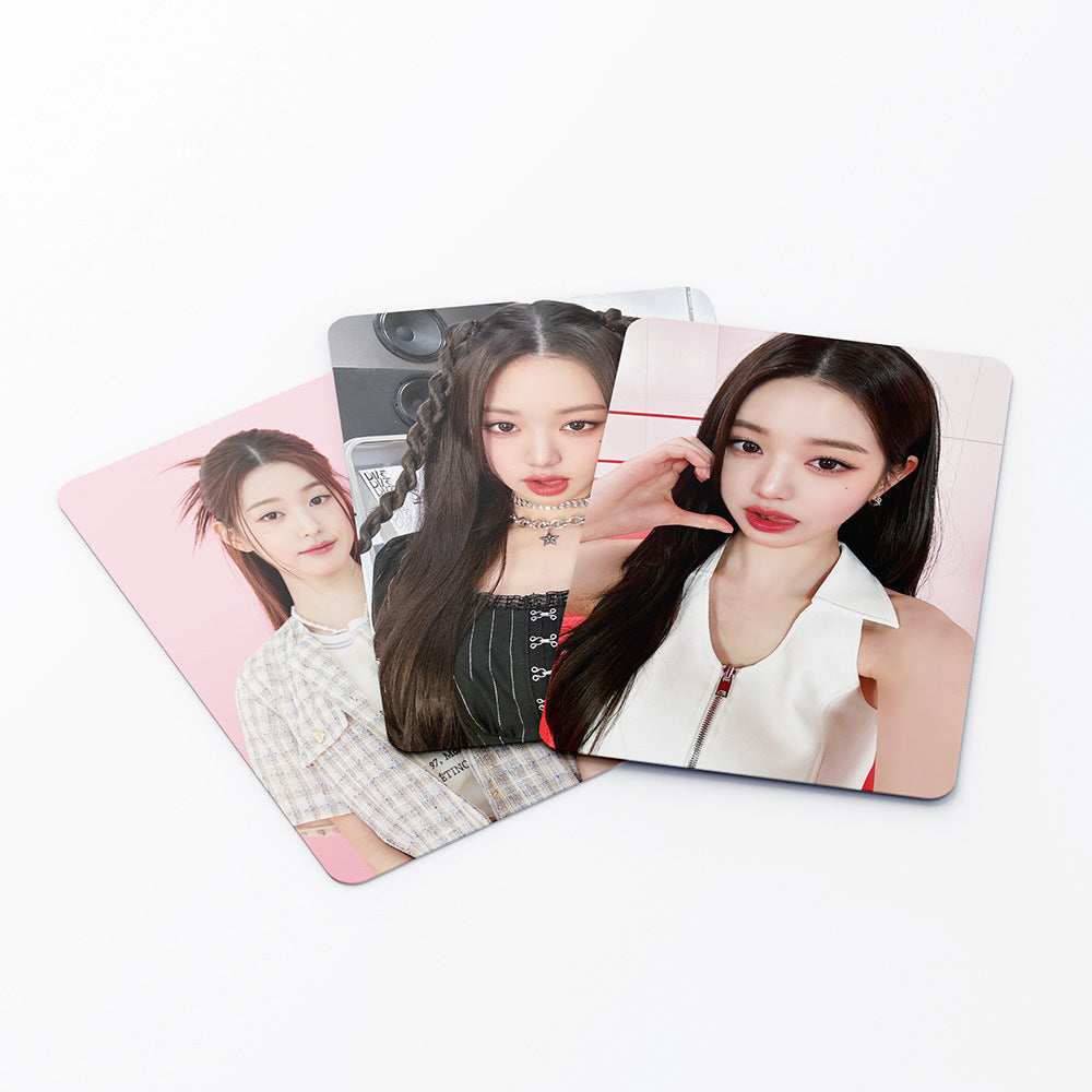 55 Kpop small cards IVE Zhang Yuanying personal  card Jang Won Young support card Lomo Cards, Photocards